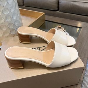 COACH LEATHER SLIDES